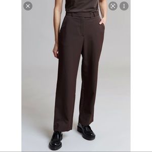 The Frankie Shop Gabardine full length suit pants